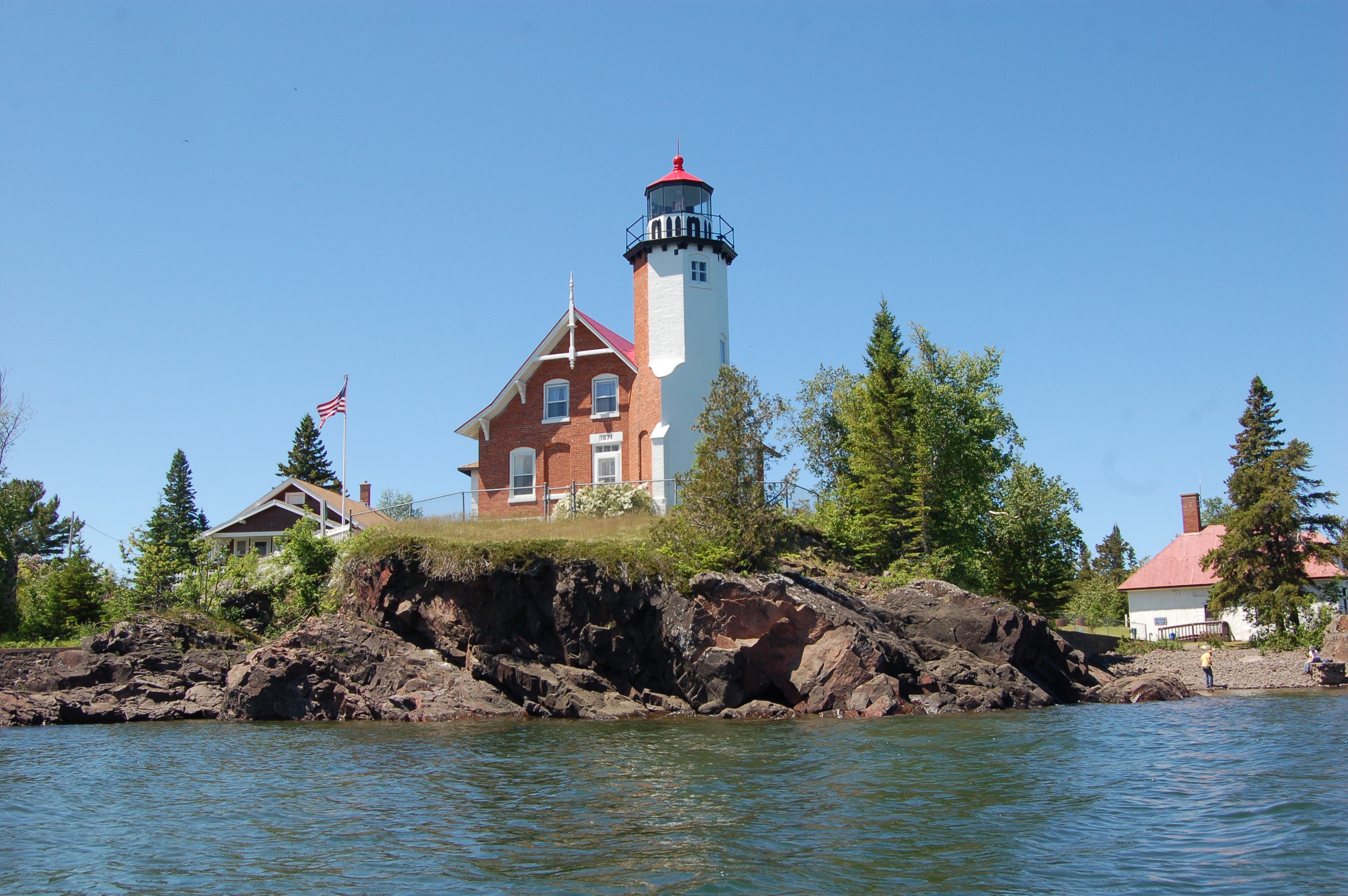 Eagle Harbor Lighthouse Lake Superior Michigan Kayak