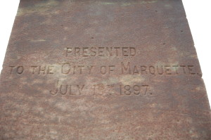 Jacques Marquette Statue Base Side 2