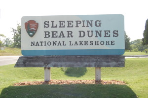 Sleeping Bear Dunes National Lakeshore Sign