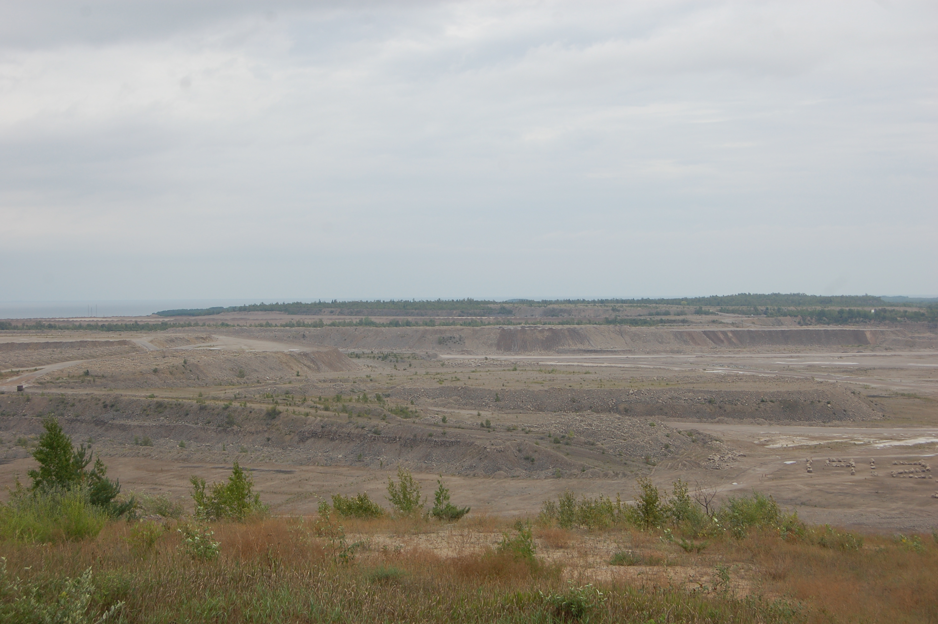 Michigan Roadside Attractions World's Largest Limestone Quarry, Rogers