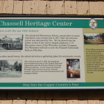 Chassell Heritage Center Sign