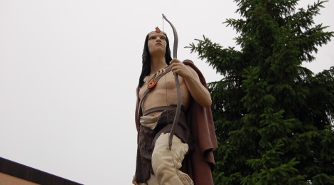 Michigan Roadside Attractions: Old Ish Statue, Ishpeming