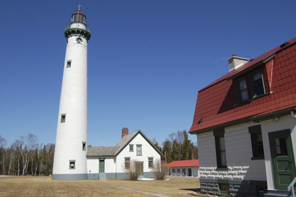 New Presque Isle Lighthouse Tower Michigan