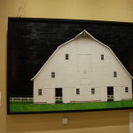 American Barn Revisited - Starry Night Over the White Barn by Jennifer O'Meara