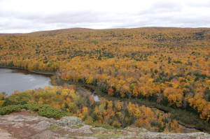 Lake of the Clouds Colorful Trees Fall 2016