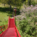 Marquette Harbor Lighthouse Red Stairs
