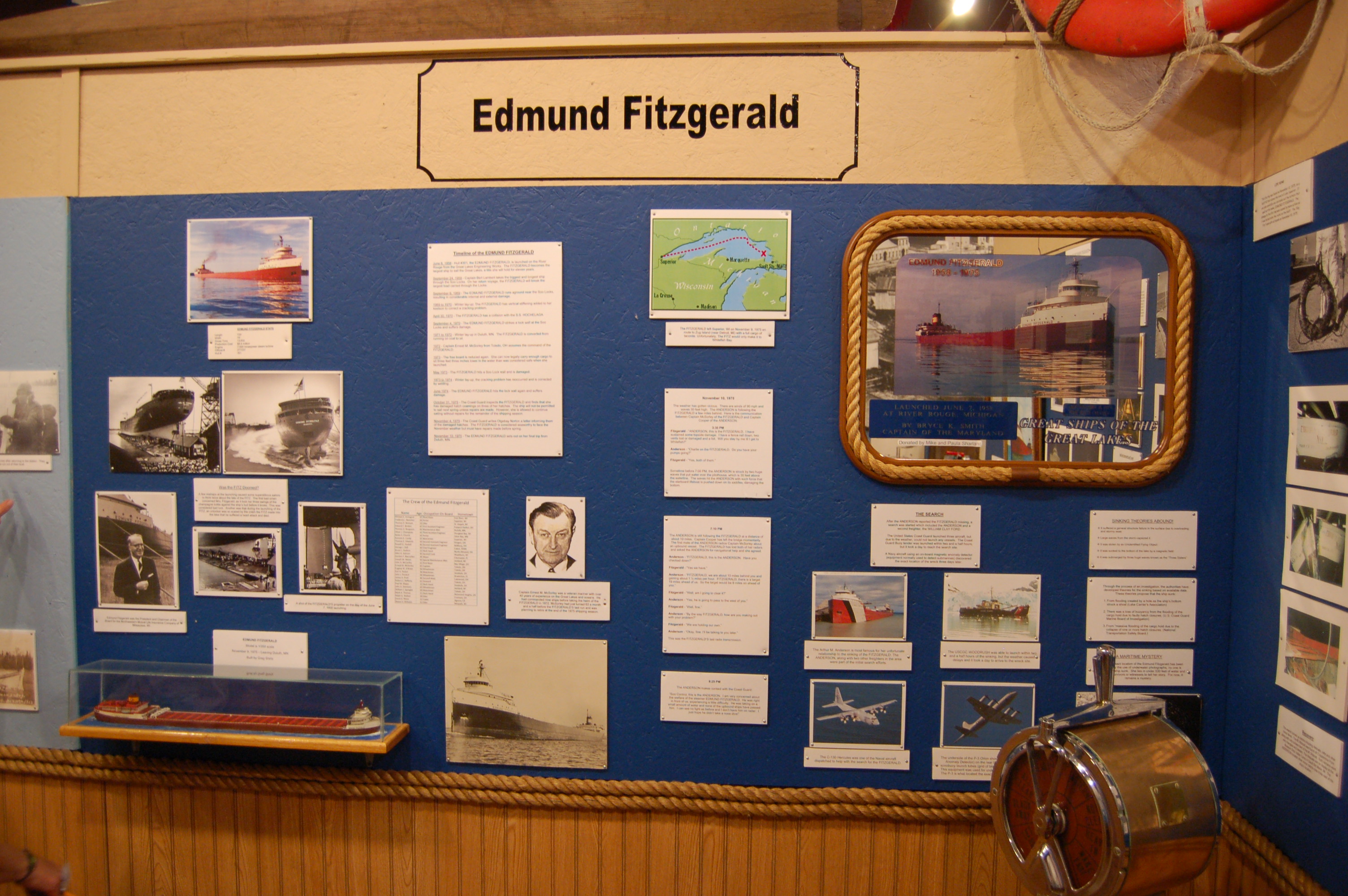 Marquette Maritime Museum Edmund Fitzgerald