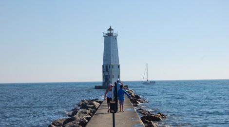 Frankfort North Breakwater Lighthouse - Lake Michigan