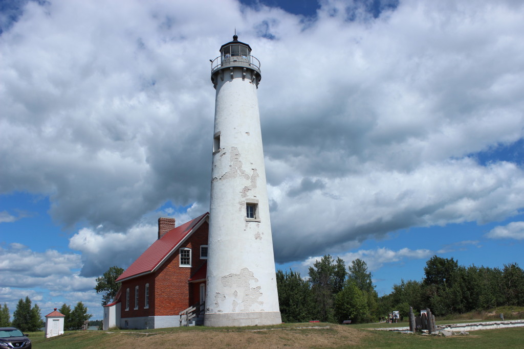 Tawas Point State Park Michigan Lighthouse Clouds