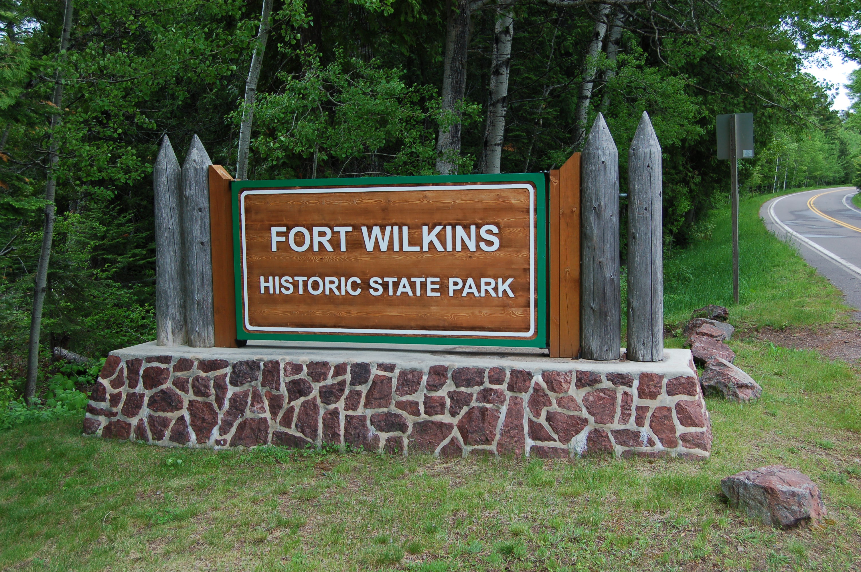 Fort Wilkins Historic State Park DNR Sign