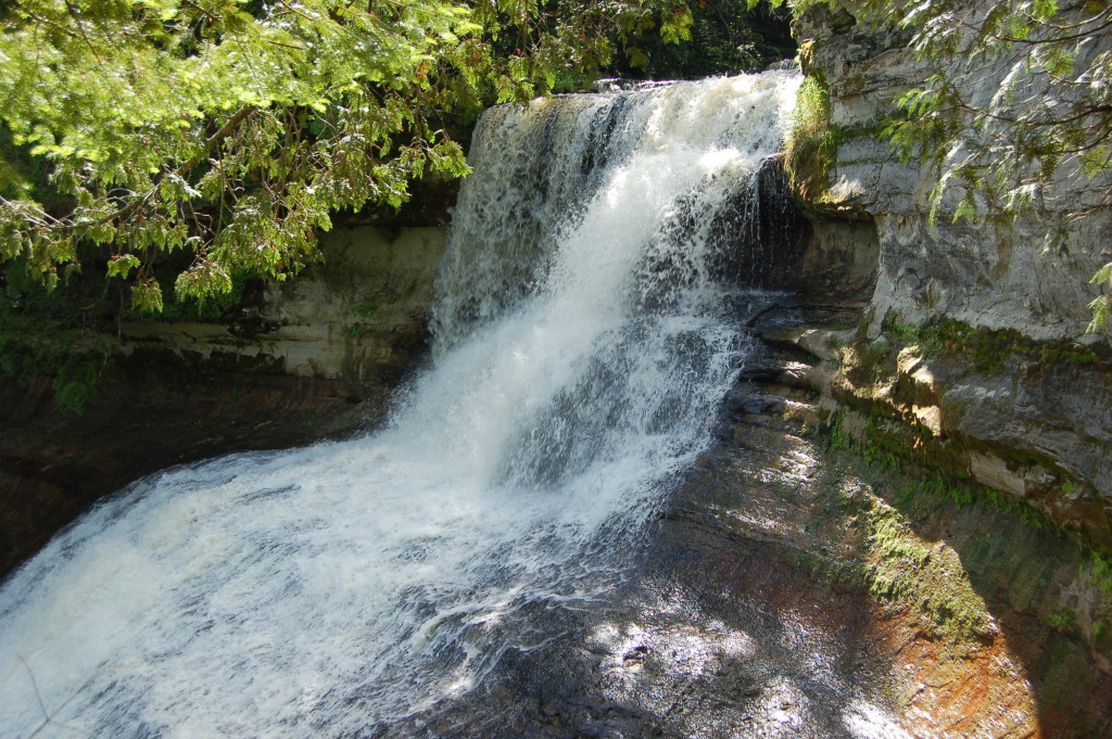 Laughing Whitefish Falls Feature Photo Michigan Waterfall