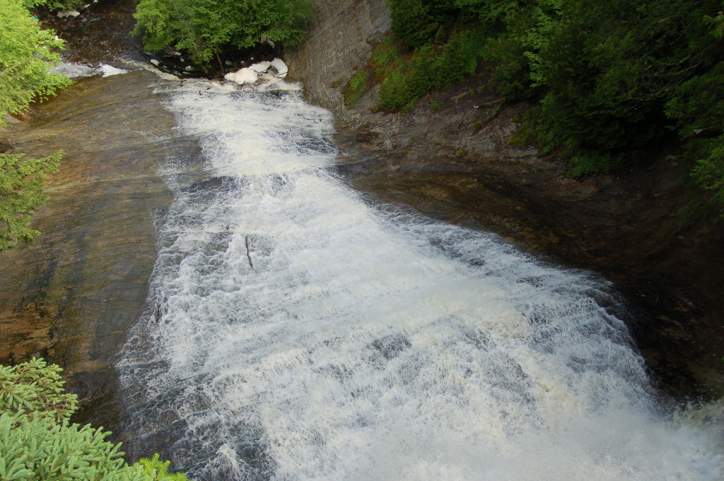 Laughing Whitefish Falls From Above Michigan