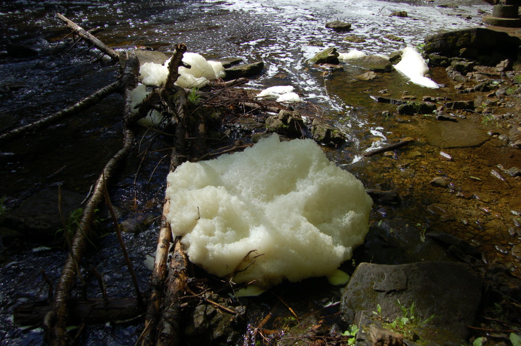 Laughing Whitefish Falls River Foam Michigan