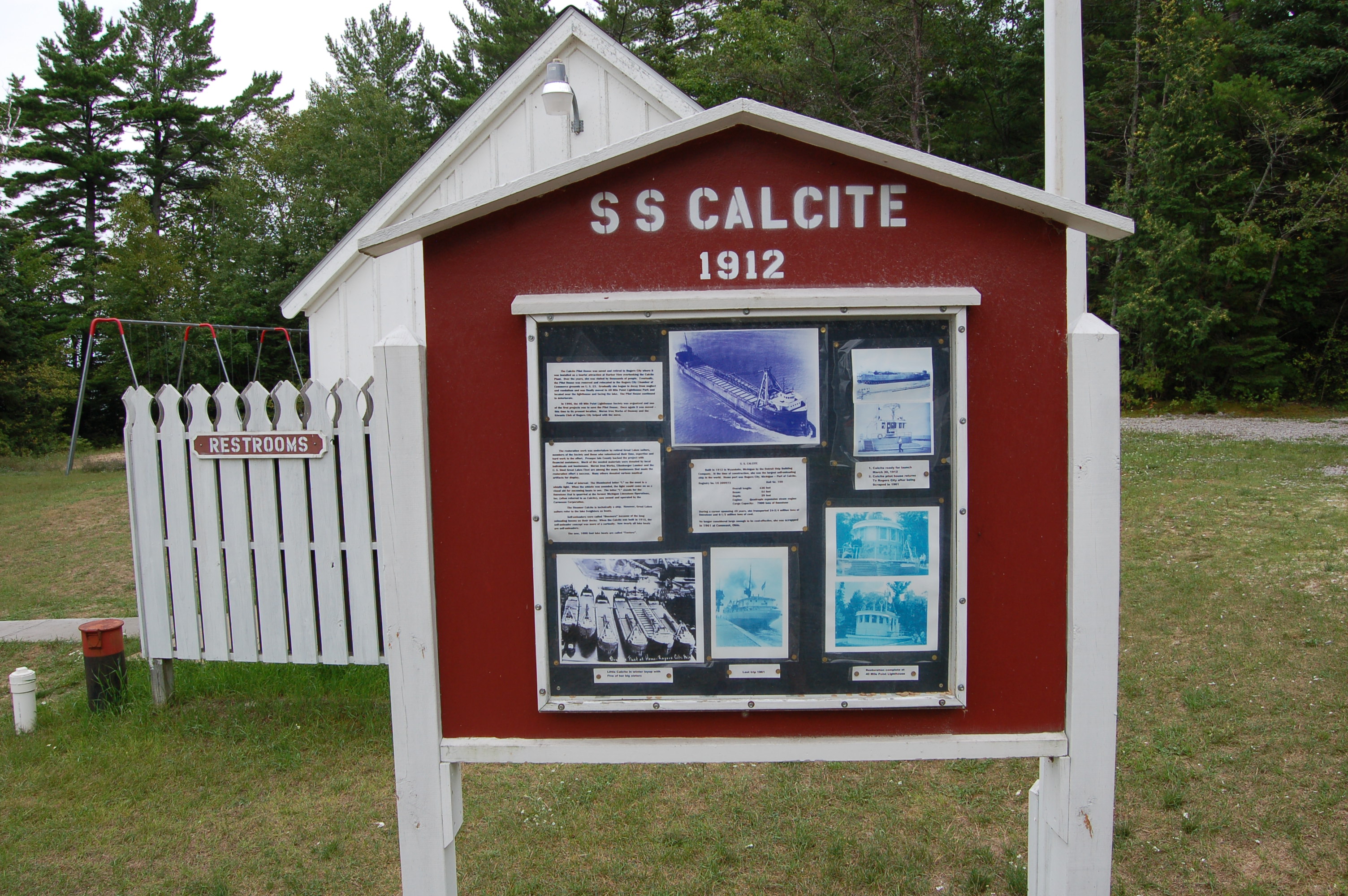 40 Mile Point Lighthouse SS Calcite