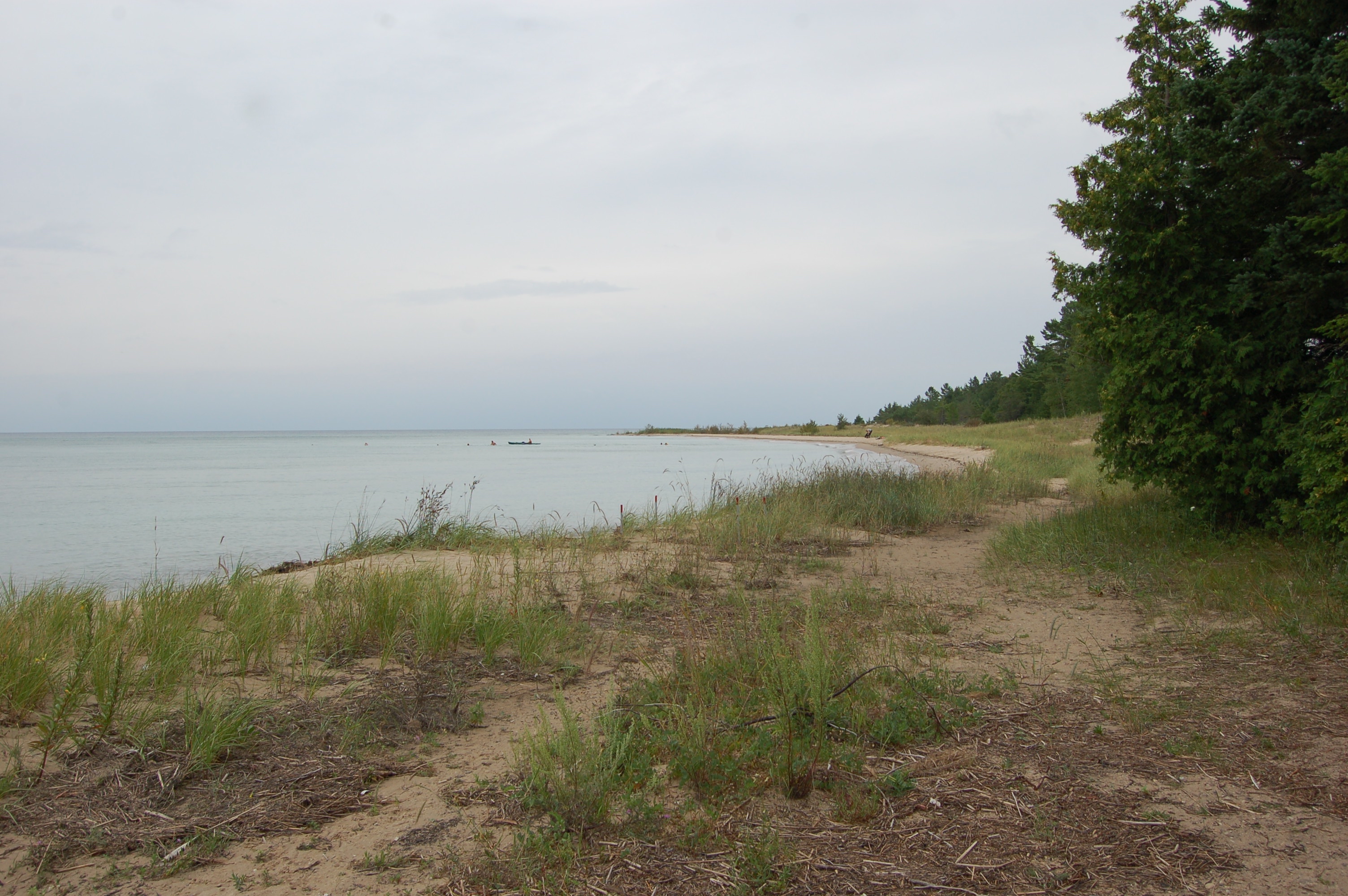 Forty Mile Point Lighthouse Lake Huron Beach