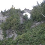 Mackinac Island Michigan Arch Rock From Below