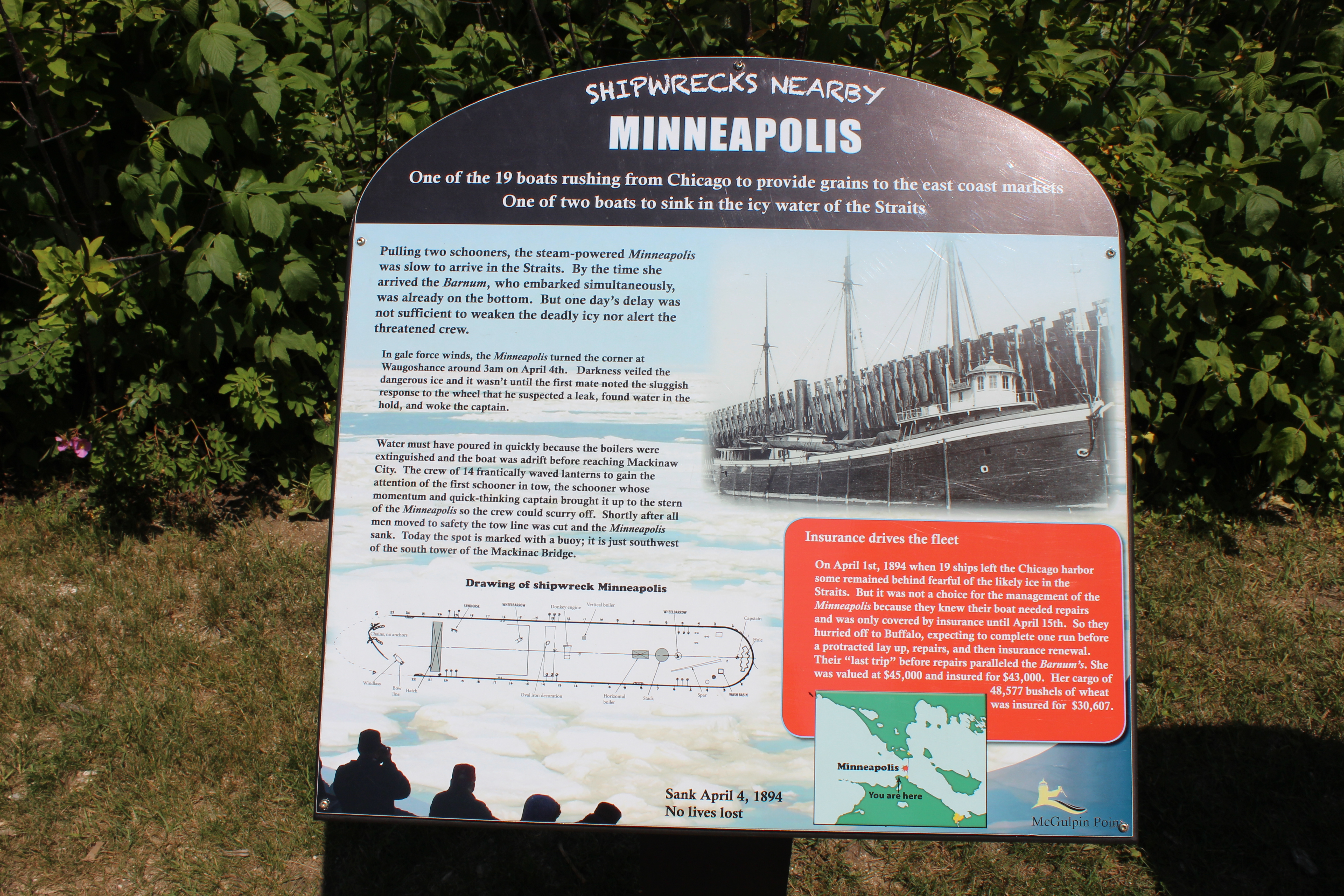 McGulpin Point Lighthouse Minneapolis Shipwreck