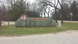 Pigeon Creek Park Entrance Sign Michigan