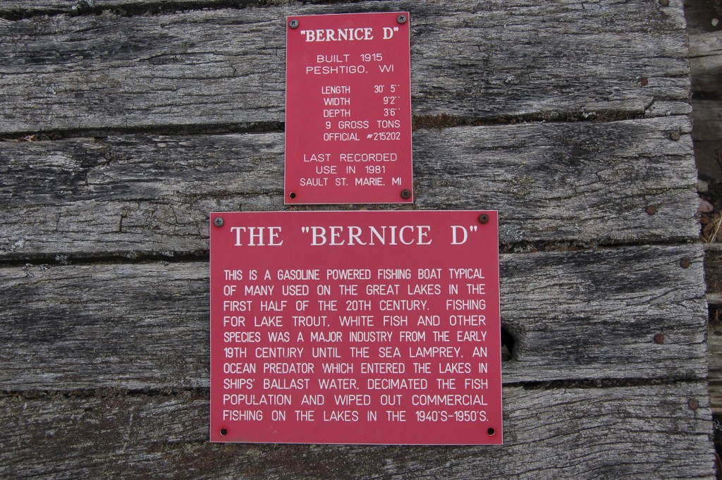 Sturgeon Point Bernice D Info Sign