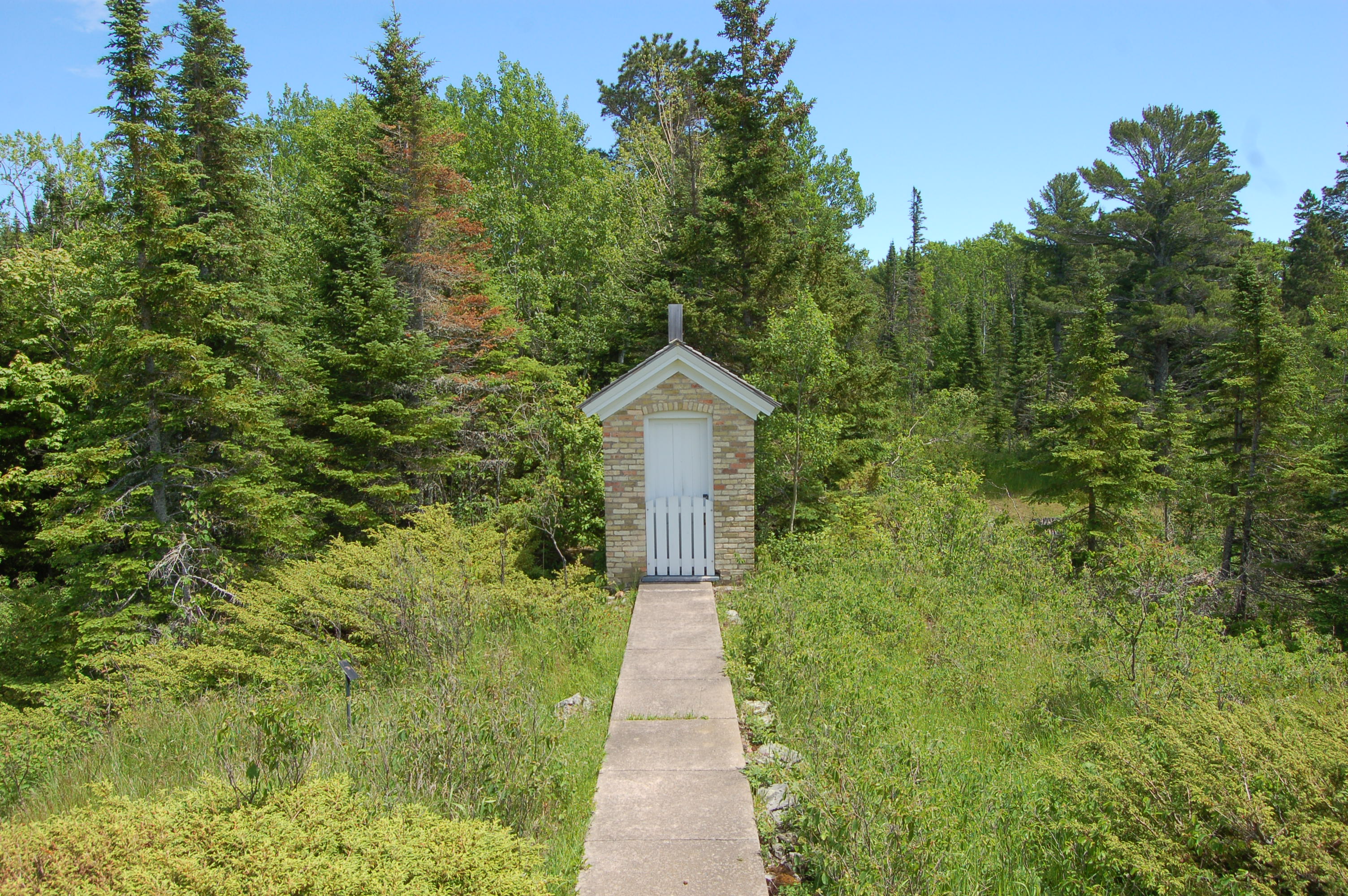 Copper Harbor Lighthouse Outhouse