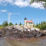 Copper Harbor Lighthouse Rocky Shoreline