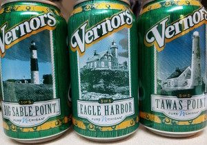 Michigan Lighthouses were featured on cans of Vernors Ginger Ale