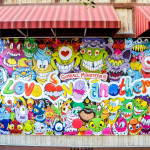 "Gumball Monsters: Messengers of Love - Inspiration to Love One Another" by Marco Riolo, at Grand Central Market & Deli