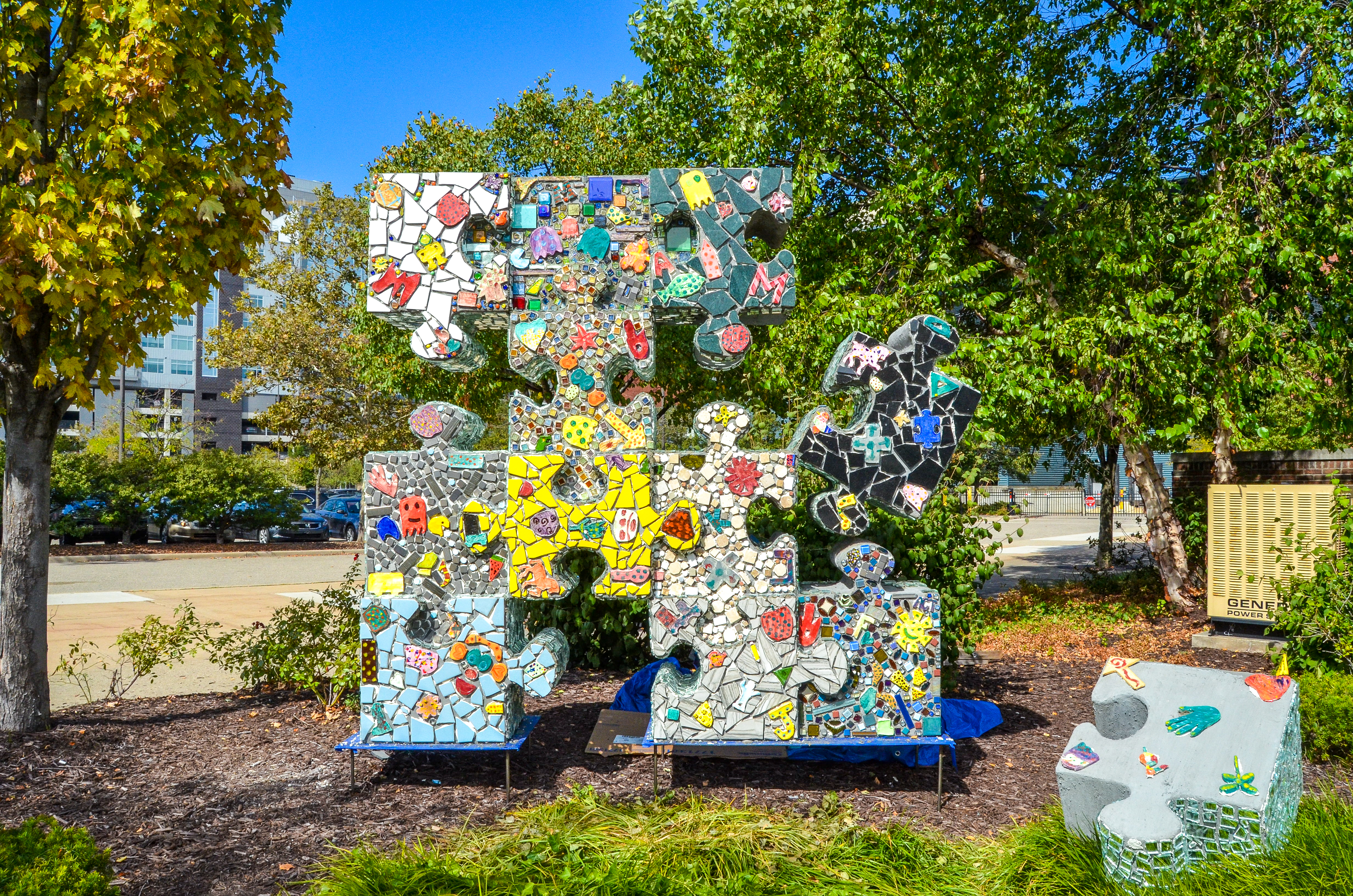 "Puzzled" by Corey Van Duinen, at Oakes Street Park