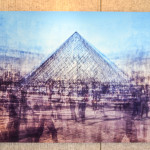 "Pyramide du Louvre (or Farewell Paris, a Pyramid Scheme)" by Al Wildey, at the Gerald R. Ford Presidential Museum