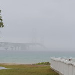 Mackinac Bridge Foggy