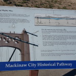 Mackinac Bridge Sign Pathway