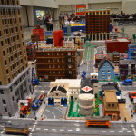The LEGO town/train area was a favorite for kids
