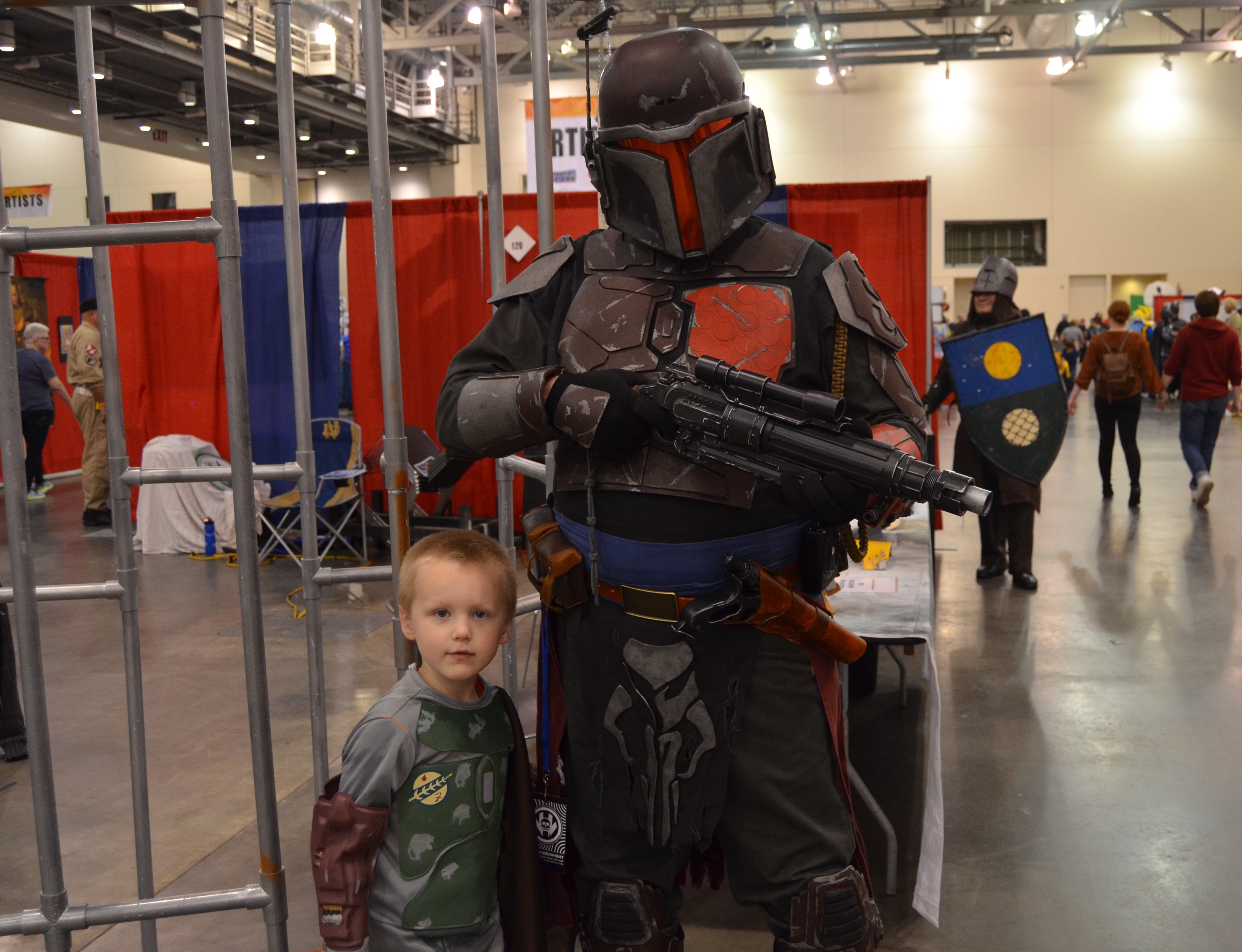 The Mandalorian Mercs also brought their cosplay group to the event