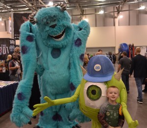 Mike and Sully from Monsters Inc. 