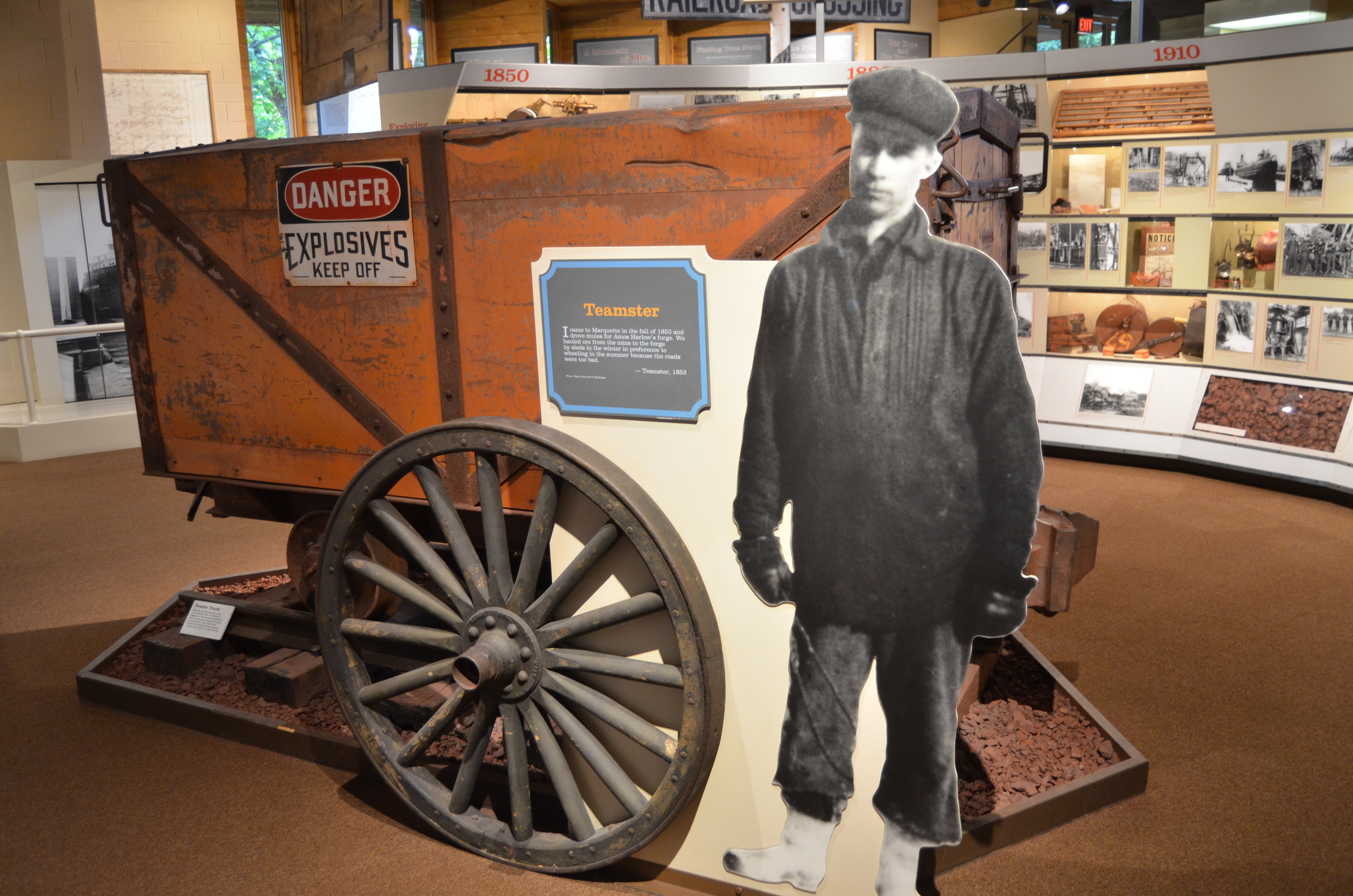 Michigan Iron Industry Museum Brakeman Display