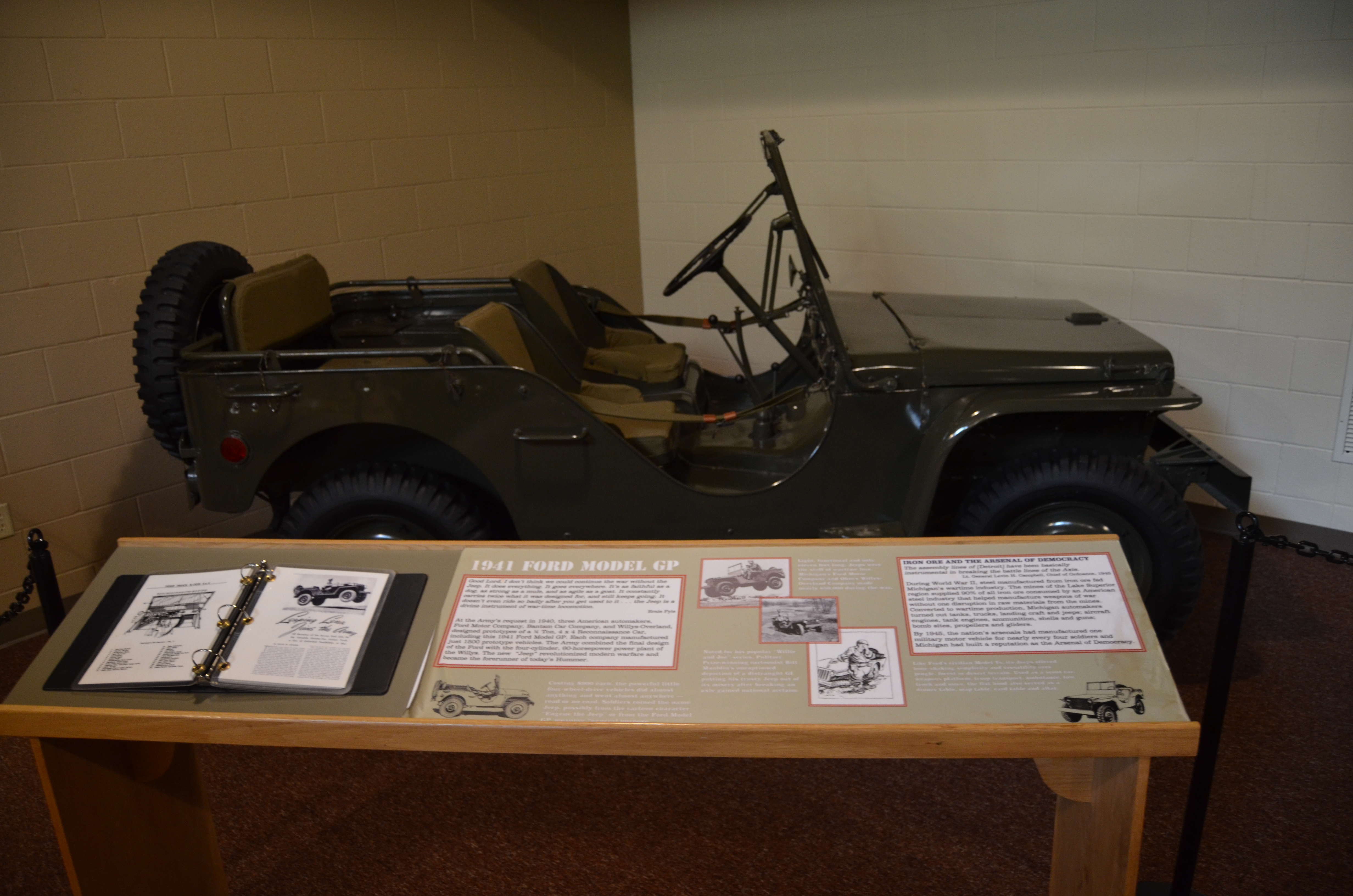 Michigan Iron Industry Museum Ford GP Display