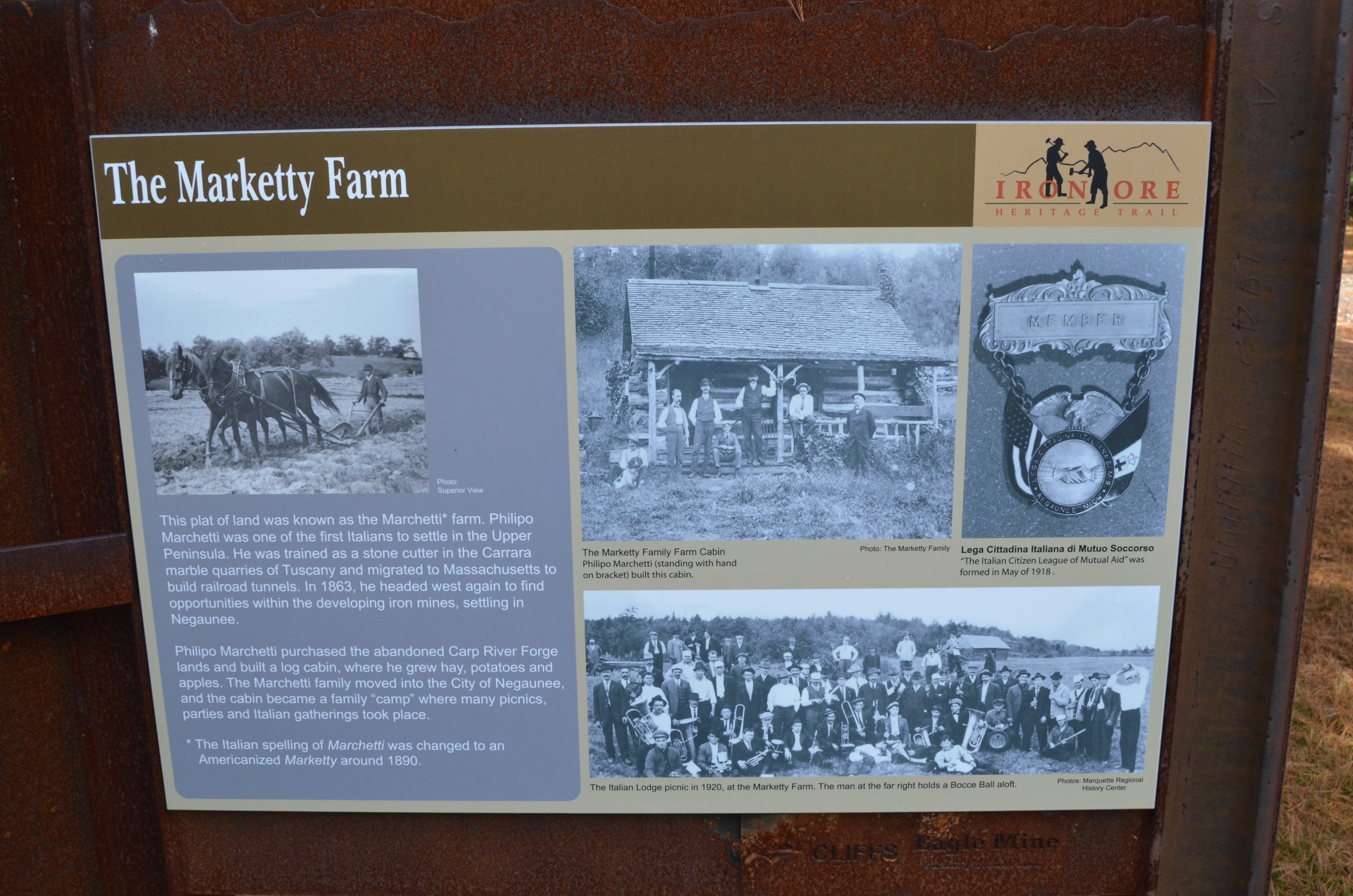 Michigan Iron Industry Museum Marketty Farm