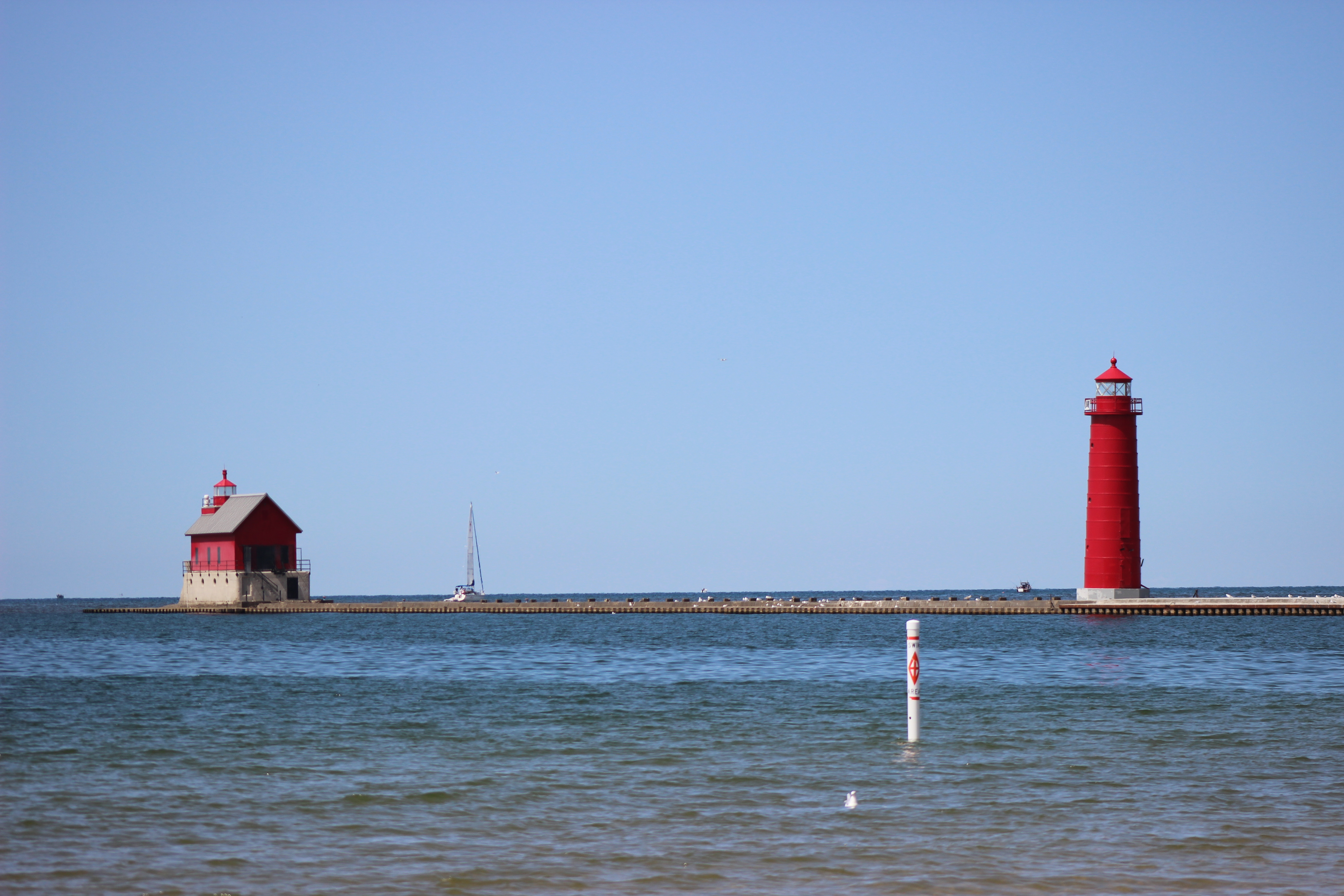 Grand Haven Lighthouse Michigan Lake