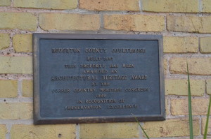 Houghton County Courthouse NRHP Plaque