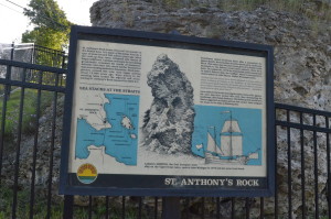 St. Anthony's Rock Information Sign Michigan