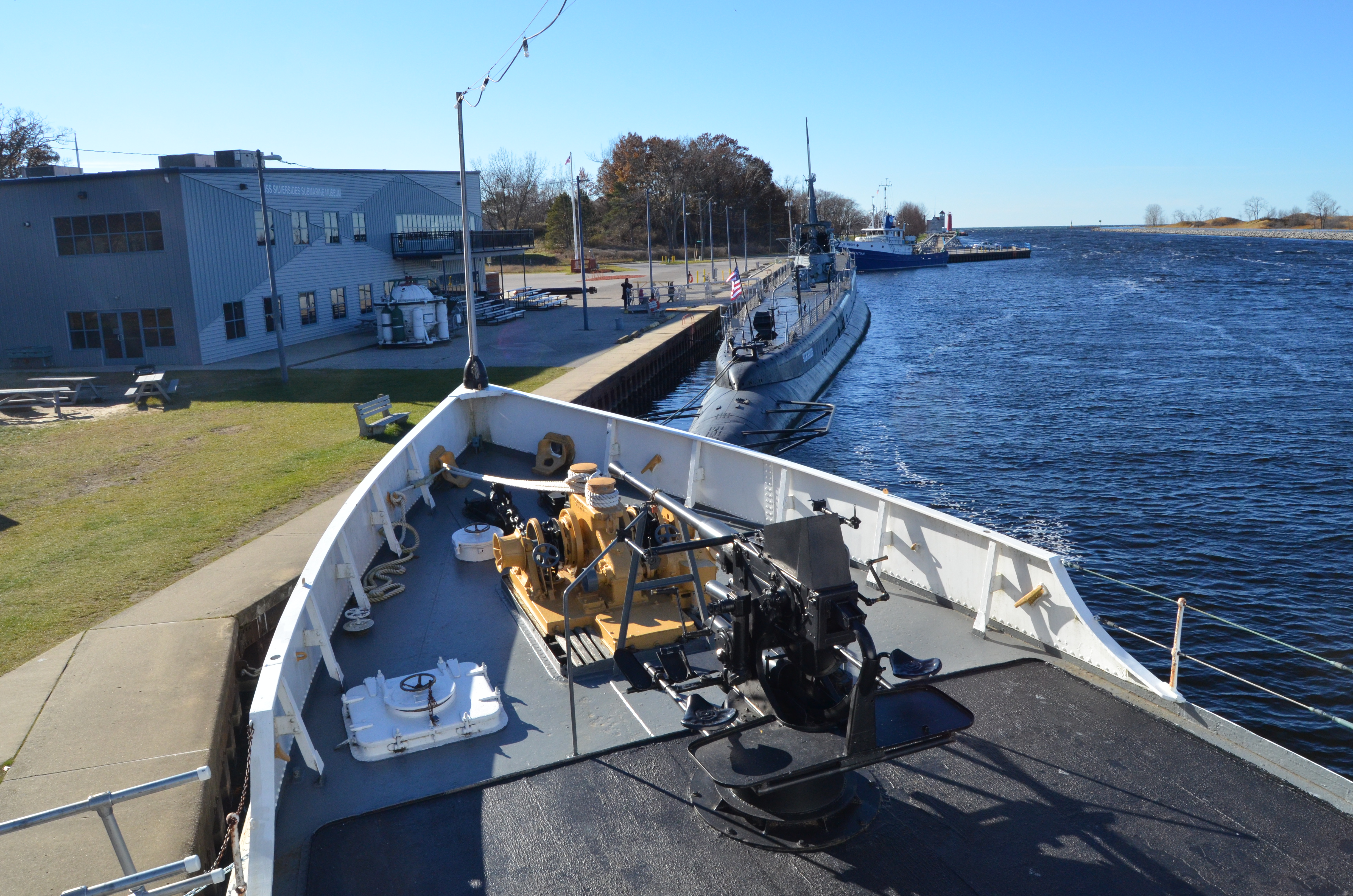 USS Silversides Submarine Museum McLane Deck View Muskegon Channel