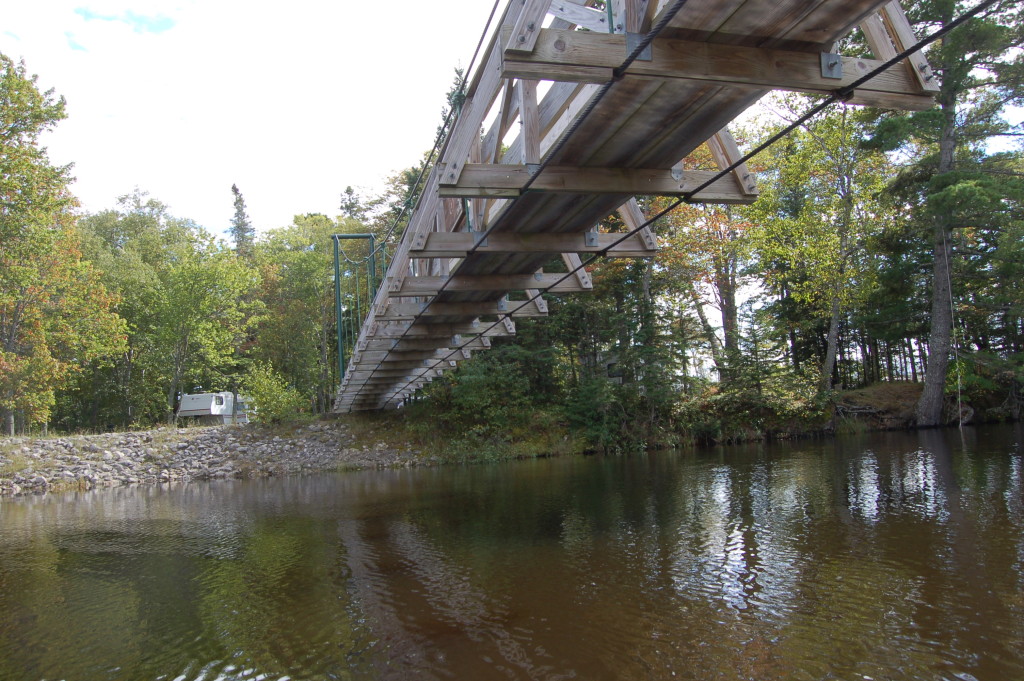 Two Hearted River Kayak Suspension Bridge