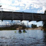 Two Hearted River Kayak Suspension Bridge Family