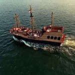 Pirate Ship Invades Munising Near Pictured Rocks in 2018