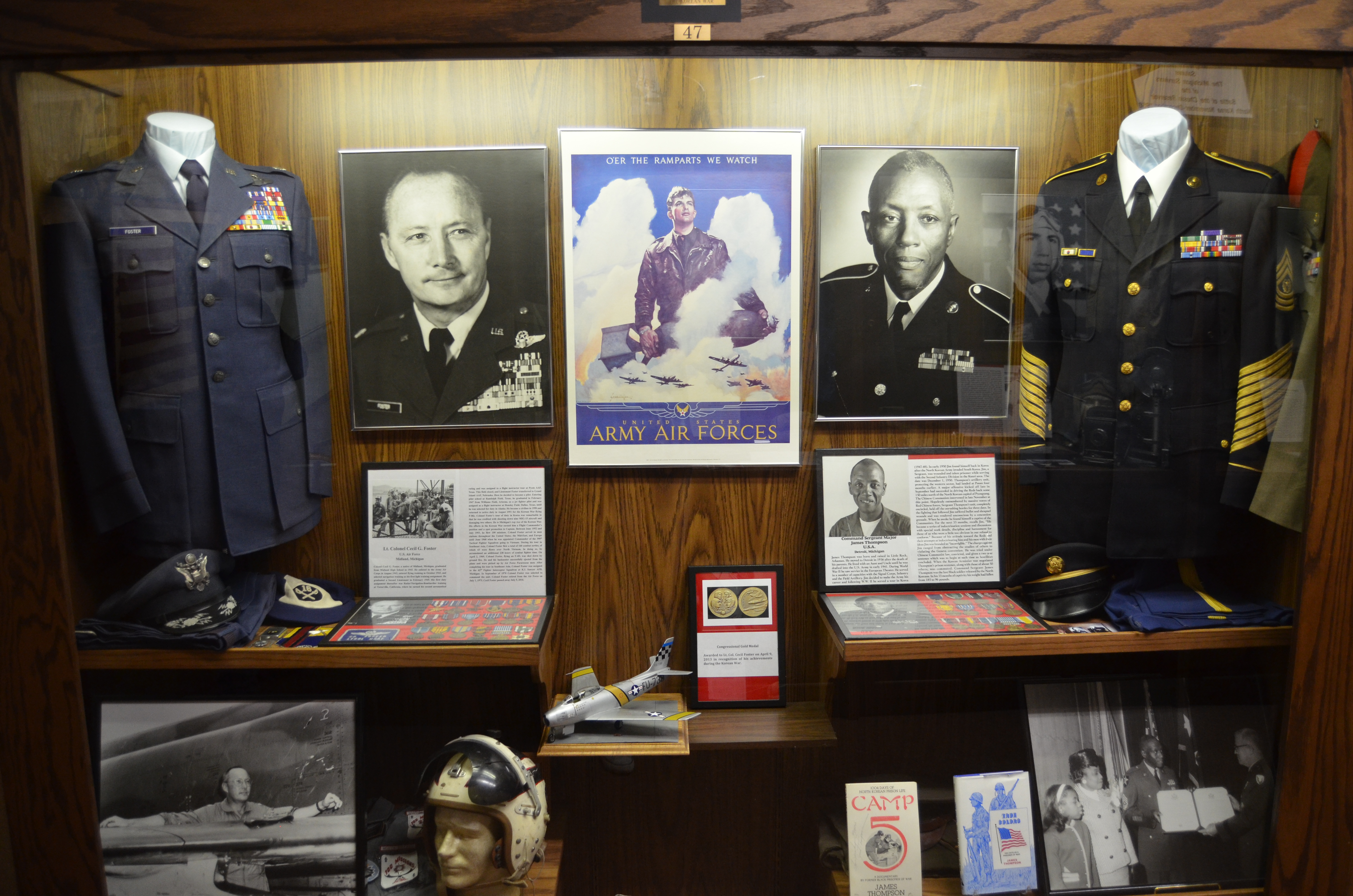 Michigan's Own Military and Space Heroes Museum Cecil Foster James Thompson