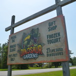 Dinosaur Gardens Sign Ossineke Michigan