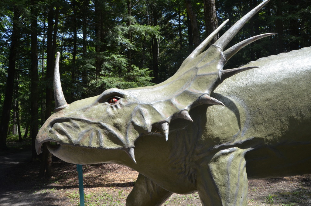 Dinosaur Gardens Stracosaurus Close Up Ossineke Michigan