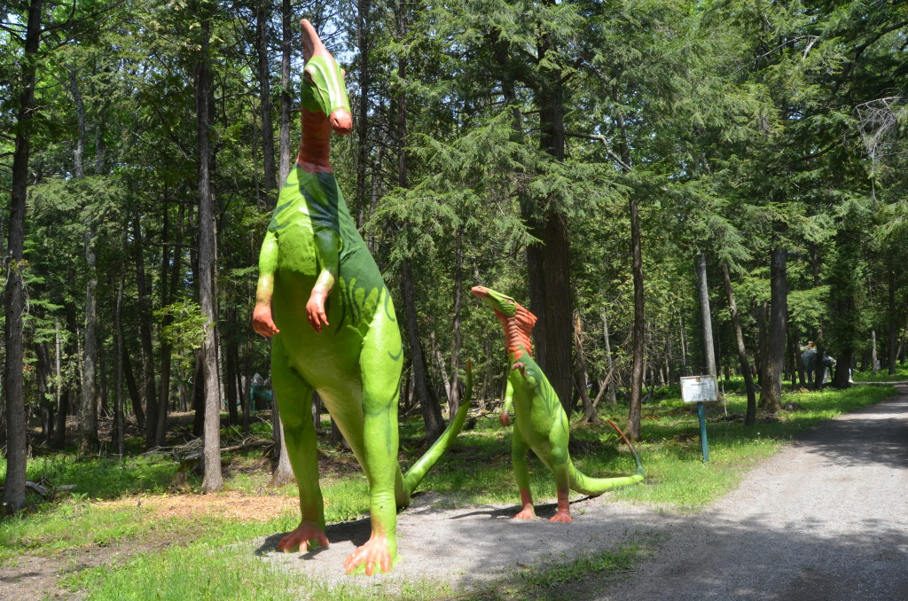 Dinosaur Gardens Tall Colorful Dino Pair