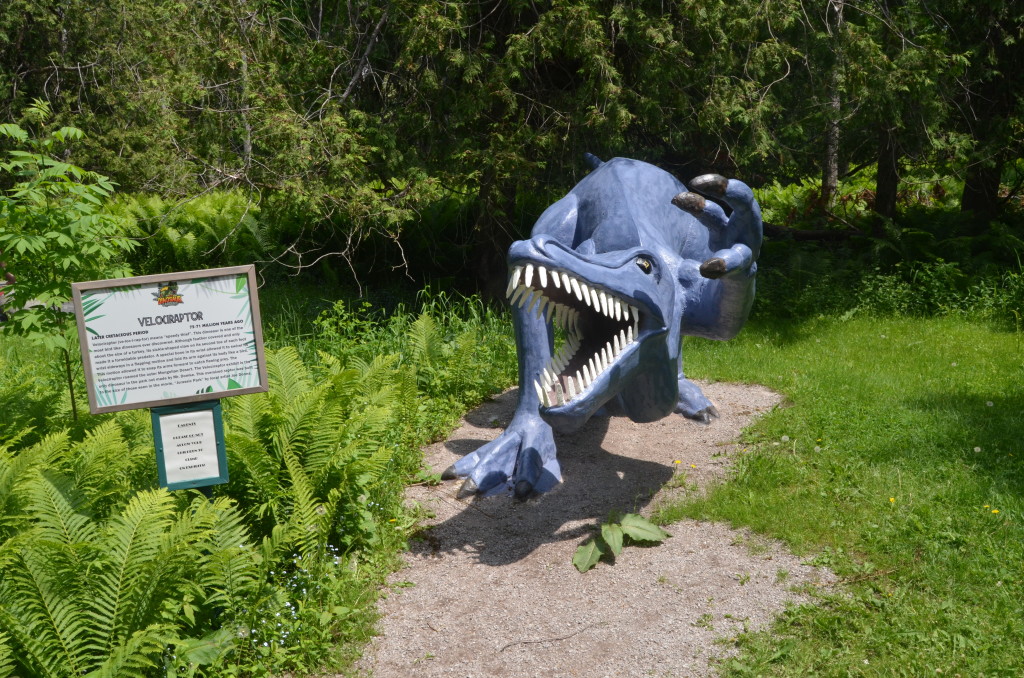 Dinosaur Gardens Velociraptor Ossineke Michigan