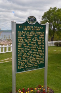 St. Franics Solanus Indian Mission Marker Petoskey Michigan